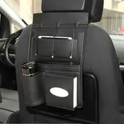 Car Seat Back Multi Pocket Micro Usb 8Pin Type-c Charging Cable Storage Bag 41 BROWN