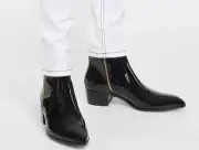 Balmain Roxie Patent leather Ankle Boots NIB 38
