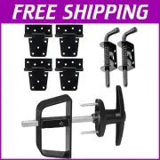 Complete Double Door Shed Hardware Kit - Latches, Hinges & T-Handle Lock