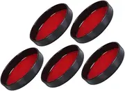 COSMEVIVI 5pcs Add Velvet Leather Accessories Role Playing Dice Cup Lid Dice Shaker Accessories Ktv Game Cup Lid Party Props Bar Props Plastic