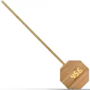 NEW Gingko Octagon One Plus Alarm Clock Light Natural Bamboo