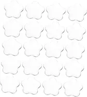 Ipetboom 20pcs Star Glass Beads for Nail Polish Display Flower Shaped Color Showcase for DIY Jewelry Making and Craft Projects Versatile Decorative Card for Home and Salon Use