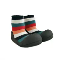 在飛比找PChome24h購物優惠-韓國Attipas襪型學步鞋-彩虹黑底