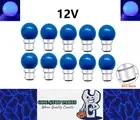 10 x Blue 12v B22 1W LED Bubble Globe Frosted Blue Lens sign party (10pcs)
