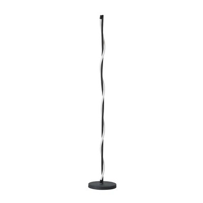 Donna Modern Dimmable LED Standing Floor Light Lamp Black