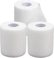 CREATCABIN 3 Rolls Pre Wrap Athletic Tape White Prewrap Sports Tape 10.9 Yards Headbands for Hair Soccer Basketball Climbing Swimming Foam Underwrap Sport Pre-Wrap for Ankles Wrist Knees Foot 10M
