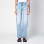 [Mother] The Smarty Pants Skimp jeans in washed denim 26 Light blue