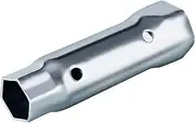 Water Heater Element Socket Wrench, 1 1/16 and 1 1/2 Socket, Dual Hex Ends Removal Tool for Maintenance Water Heater Elements or Anodes on Residential or RV Camper Travel Trailer, Silver Galvanized
