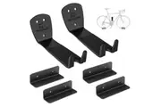 BIKEHAND Bicycle Cycling Pedal Wall Mount Hangers - Indoor Storage Stand Hook Rack - Store Your Road, MTB or Hybrid Bikes in Garage or Home