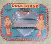 Vntg KNICKERBOCKER Doll Stand, Cardboard Advertisement Package & Stand, Unopened