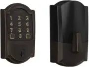 *1-Set* SCHLAGE Encode Smart Wi-Fi Deadbolt Camelot Aged Bronze BE489WB CAM 716