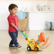 Pop-A-Balls Push & Pop Bulldozer Yellow Kids push Toy for 1 2 3 year old toddler