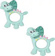 BIBaDO Dawn The Dinosaur Teether Toy | BPA-Free Silicone Teething for Babies 0-6 Months | Multi-Sensory Design | Soothes Sore Gums | Supports Self-Feeding & Speech Development