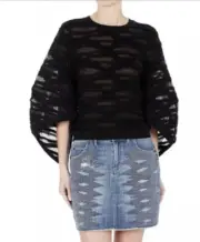 SASS & BIDE | Sz S Aus 8 | ‘The 6789’s’ Knit Top | Black