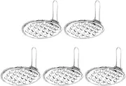 Housoutil 5pcs Jelly Scraper Stainless Steel Jelly Scraping Scratch Tools Cold Noodle Scraper Jelly Making Tool for Home Kitchen