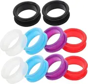 PACKOVE 10pcs Silicone Finger Rings for Scissors Colorful Protective Inserts for Pet Grooming Hairdressing and Home Use Prevents Finger Injuries and Enhances Comfort
