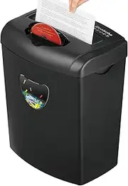 Woolsche Paper Shredder, 12-Sheet Cross Cut with 5.55-Gallon Basket, P-4 Security Level, 3-Mode Design Shred Card/CD/Staple/Clip, Heavy Duty with Jam Proof System, Paper Shredder for Office (ETL)