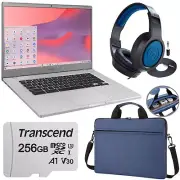 Samsung 15.6" Chromebook 4+ Intel Celeron 64GB eMMC, 256GB microSDXC + Bag