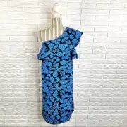 A Pea in the Pod Tropical Maternity Dress Size Small One Shoulder Shift Dress