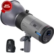 Q300 300Ws 2.4G Outdoor Studio Flash with Q Compact Wireless Trigger, 7800Mah Li