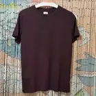 Amazon Short Sleeve T-Shirt, Organic Cotton & Modal Blend Slim Fit Tee, Brown, L