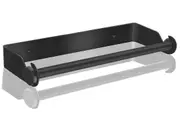 Self Adhesive Kitchen Paper Towel Holder, Roll Holder Wall Mounted, No Drilling Cupboard Roll Holder, Home Kitchen Bathroom (Black)