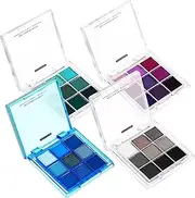 Eye Shadow Palette Sets 4 Pcs Makeup Palette Eyeshadow Palette for Women Matte and Glitter Eyeshadows Long-lasting Easy Applicati