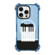 iPhone 16 Pro Bounce Case MagSafe Compatible Music cat on the heater