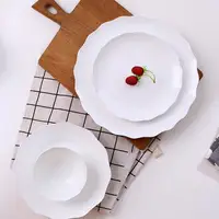 在飛比找樂天市場購物網優惠-盤子菜盤家用個性創意網紅盤子陶瓷盤子飯盤白色簡約盤子碟子菜蝶