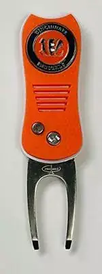 NFL Cincinnati Bengals Golf Switchblade Divot Tool Orange/White