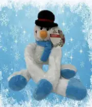 All For Paws SNOWMAN Twist Rope Inside Dog Toy Animal Plush Dog Toy, Dog Toys