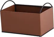 JISADER Valet Tray for Desk Organization And Jewelry Storage, Brown, as described