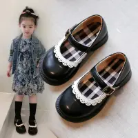 在飛比找蝦皮購物優惠-娃娃鞋 - 超漂亮柔軟輕便的 PU 皮革平底鞋,可愛韓式 X