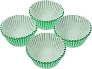 100pcs Liner Cups for Baking Muffin Cupcake Cases If Wedding Cupcake Cups Small Dessert Birthday Party Parchment Baking Cups You Bake Cups Mini Baking Cups Bakeware Green Paper