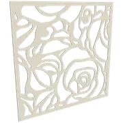 ProtectorAl 300-1200w x 300-1200h Surfmist Roses Unframed Solid Aluminium Decorative Panel
