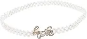 [NIYANGLE] Pearl Waist Chain for Women Stylish Elastic Waist Belt for Beach Parties Weddings Comfortable Sash Accessory to Enhance Your Figure and Charm