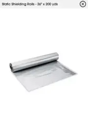 ULINE S-6272 Anti-Static Shielding Roll For Bag Faraday Cage 36" x 200yds
