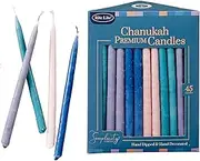 Pastel Hanukkah Candles Dripless by Rite Lite | Simplicity Colors Chanukah Bulk Value 45 Pack | Standard Size Menorah Premium Quality Wax Jewish Holiday Party Gifts, Decorations for All 8 Nights