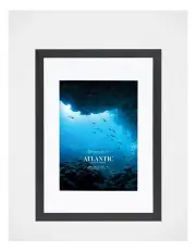 [Cooper & Co] A3 Mat to A4 Atlantic Metal Photo Frame in Black