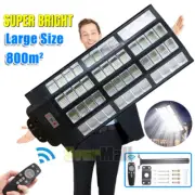 990000000LM LED Solar Street Lights w/Remote Security Road Bulb Garden Wall Lamp