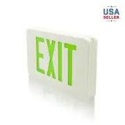 LSP Compact LED Emergency Exit Sign Light, Green Letters,1-Pack