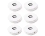 6 Piece Retractable Cable Manager Charging Cable Organizer Cell Phone Cable Organizer Retractable Cable Reel Small Cable Wrap-white