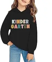 Girls Plain Zip Hoodie School Season 3D Printed Hooded Long Sleeved Hoodie Toddler Jacket Boy