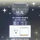 《Panasonic 國際牌》 星光系列 WTDFP4308 /單開關+接地單插 /一開一接地插座附蓋板/ 螢光大面板