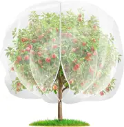 Large Fruits Tree Netting, 10 X 10 FT Garden Insect Netting Plant Cover with ...