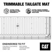 CAT Waterproof Extra Thick Rubber Tailgate Mat / Pad / Protector for Trucks (for: Isuzu)