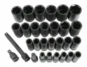 TTI 29-PIECE IMPACT SOCKET SET TT12D29ISS 1/2" Drive, Chrome Molybdenum