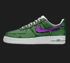Nike Air Force 1 Custom White Shoes Green & Purple Swoosh Cartoon Mens Womens