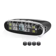 Car Wireless Solar TPMS Tire Pressure Monitoring System Kit W/4 External Sensors (for: Renault)