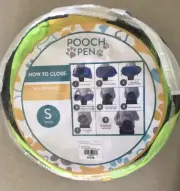 Soft Side Pet Kennel By Pooch Pen Small Green Pop Up Kennel 32.5"Lx19.5"Wx19.5"H